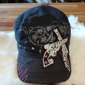 KBETHOS Woman's Old West South West Black Bling Baseball Cap 100%Cotton